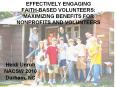 EFFECTIVELY ENGAGING FAITH-BASED VOLUNTEERS: MAXIMIZING BENEFITS FOR NONPROFITS AND VOLUNTEERS PowerPoint PPT Presentation
