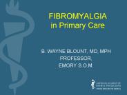 FIBROMYALGIA in Primary Care