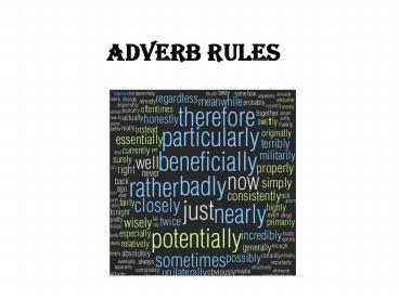 Adverb Rules