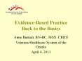 Evidence-Based Practice Back to the Basics PowerPoint PPT Presentation