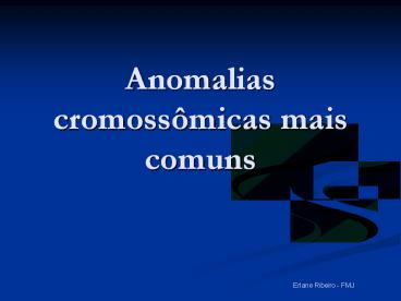 Anomalias cromoss