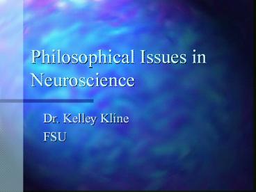 Philosophical Issues in Neuroscience
