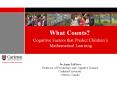 What Counts? PowerPoint PPT Presentation
