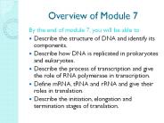 Overview of Module 7