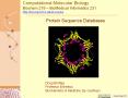 Protein Sequence Databases PowerPoint PPT Presentation