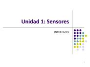 Unidad 1: Sensores