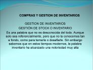 COMPRAS Y GESTION DE INVENTARIOS