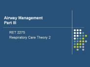 Airway Management Part III