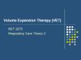 Volume Expansion Therapy (VET) PowerPoint PPT Presentation