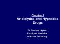 Chapter 9 Anxiolytics and Hypnotics Drugs PowerPoint PPT Presentation