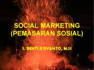 SOCIAL MARKETING (PEMASARAN SOSIAL)