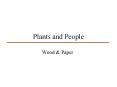 Plants and People PowerPoint PPT Presentation