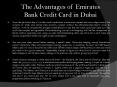 The Advantages of Emirates Bank Credit Card in Dubai PowerPoint PPT Presentation
