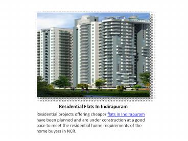 Invest In Ghaziabad And Indirapuram Flats In NCR