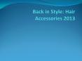 Hairstyle accessories PowerPoint PPT Presentation