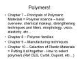Polymers! PowerPoint PPT Presentation