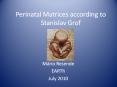 Perinatal Matrices according to Stanislav Grof PowerPoint PPT Presentation