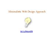 Minimalistic Web Design Approach