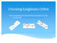 Choosing Prescription Glasses Online