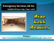 Pipe Leak Repairs