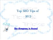 Top SEO Tips of 2013