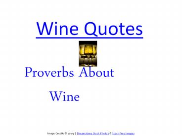 Sayings about wine