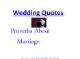 Wedding proverbs PowerPoint PPT Presentation