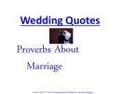 Wedding proverbs