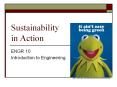 Sustainability in Action PowerPoint PPT Presentation