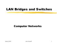LAN Bridges and Switches