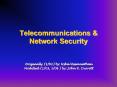 Telecommunications & Network Security PowerPoint PPT Presentation