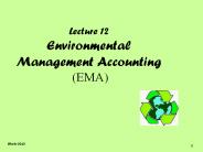 Lecture 12 Environmental Management Accounting (EMA)