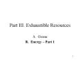 Part III. Exhaustible Resources PowerPoint PPT Presentation