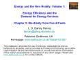 Energy and the New Reality, Volume 1: Energy Efficiency and the Demand for Energy Services  Chapter 3: Electricity from Fossil Fuels  L. D. Danny Harvey harvey@geog.utoronto.ca PowerPoint PPT Presentation
