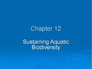 Sustaining Aquatic Biodiversity