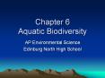 Chapter 6 Aquatic Biodiversity PowerPoint PPT Presentation