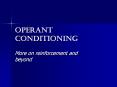 Operant conditioning PowerPoint PPT Presentation