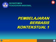 PEMBELAJARAN BERBASIS KONTEKSTUAL 1