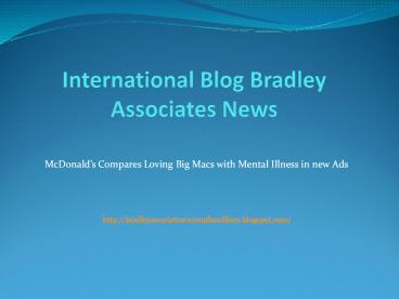 International Blog Bradley Associates News