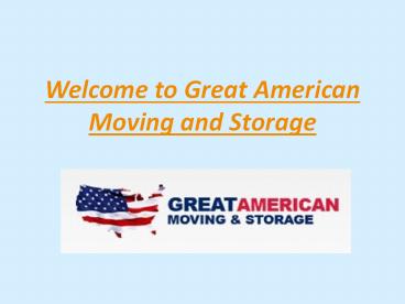 Great American Moving and Storage