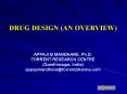 DRUG DESIGN (AN OVERVIEW) PowerPoint PPT Presentation