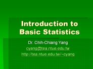 Introduction to Basic Statistics