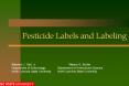 Pesticide Labels and Labeling PowerPoint PPT Presentation