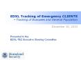 EDXL Tracking of Emergency CLIENTS - Tracking of Evacuees PowerPoint PPT Presentation