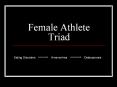 Female Athlete Triad PowerPoint PPT Presentation