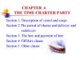 CHAPTER 4   THE TIME CHARTER PARTY PowerPoint PPT Presentation