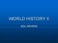 WORLD HISTORY II PowerPoint PPT Presentation