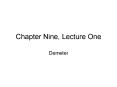 Chapter Nine, Lecture One PowerPoint PPT Presentation
