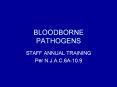 BLOODBORNE PATHOGENS PowerPoint PPT Presentation