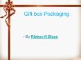 Design your gift with good-looking gift box packaging objects PowerPoint PPT Presentation